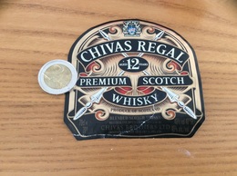 Etiquette «SCOTCH WHISKY - CHIVAS REGAL - Aged 12 Years» - Whisky