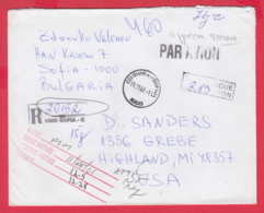 241451 / Bulgaria 2002 SOFIA , TAXE PERCUE 2.83 BNG To HIGHLAND , MI , United States USA , RETURN TO SENDER - Briefe U. Dokumente