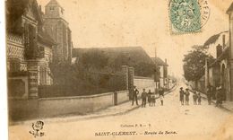 - St CLEMENT (89) - Route De Sens (bien Animée)  -1955- - Saint Clement