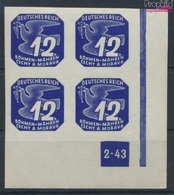 Böhmen Und Mähren 122 Mit Plattennummer Postfrisch 1943 Zeitungsmarken (9310275 - Nuevos