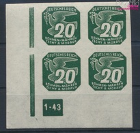 Böhmen Und Mähren 123 Mit Plattennummer Postfrisch 1943 Zeitungsmarken (9310274 - Nuevos
