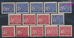 Böhmen Und Mähren P1-P14 (kompl.Ausg.) Postfrisch 1939 Portomarken (9310381 - Neufs