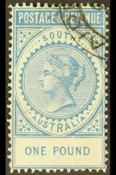 SOUTH AUSTRALIA 1886-96 £1 Blue Perf 11½-12½, SG 199a, Very Fine Used. For More Images, Please Visit Http://www.sandafay - Otros & Sin Clasificación