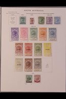 SOUTH AUSTRALIA 1883 - 1912 Superb Chiefly Mint Collection With Many Complete Sets And "tall" Values To £1 Including 188 - Altri & Non Classificati