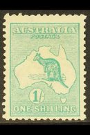 1913-14 1s Blue-green Kangaroo, SG 11a, Mint. For More Images, Please Visit Http://www.sandafayre.com/itemdetails.aspx?s - Sonstige & Ohne Zuordnung