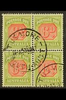 POSTAGE DUES 1938 6d Carmine And Green, SG D117, Fine Used Block Of 4. For More Images, Please Visit Http://www.sandafay - Autres & Non Classés