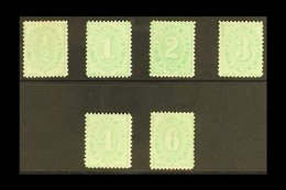 POSTAGE DUES 1906 Complete Set To 6d Green, Wmk Crown Over Single Line A, SG D45/50, Very Fine Mint (6d No Gum) (6 Stamp - Otros & Sin Clasificación