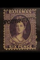 1883 4d On 6d Deep Violet Surcharge, SG 45, Fine Mint Part Og, Fresh, With BPA Photo-certificate. For More Images, Pleas - Other & Unclassified