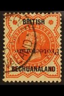 1890 ½d Vermilion, 15mm Ovpt, Variety "inverted", SG 54a, Very Fine Used. For More Images, Please Visit Http://www.sanda - Other & Unclassified