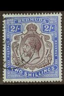 1918-22 (wmk Mult Crown CA) KGV 2s Purple And Blue/blue With WATERMARK REVERSED, SG 51bx, Very Fine Used. Rare! For More - Bermuda