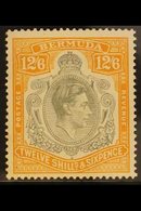 1938 KEY PLATE 12s.6d Grey And Brownish Orange, SG 120a, Fine Mint, For More Images, Please Visit Http://www.sandafayre. - Bermuda