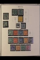 1867-1999 MINT OR USED COLLECTION Housed In An Album On Printed Pages, Strong Ranges Throughout, We See A Comprehensive  - Bolivien