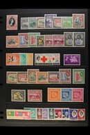 1953-1975 FINE MINT & NEVER HINGED MINT COLLECTION On Stock Pages, All Different, Includes 1954-63 Most Vals To 72c NHM, - Guyane Britannique (...-1966)