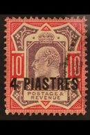 TURKISH CURRENCY 4pi On 10d Dull Reddish Purple And Aniline Pink, SG 31a, Fine Used. For More Images, Please Visit Http: - Britisch-Levant