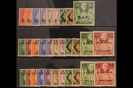 SOMALIA 1943 - 50 Issues Complete SG S1 - 31, Fine To Very Fine Mint. (31 Stamps) For More Images, Please Visit Http://w - Afrique Orientale Italienne