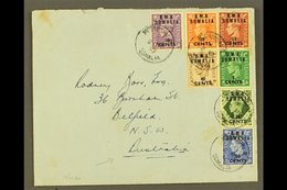 SOMALIA 1949 Plain Envelope To Australia, Franked KGVI 5c On ½d To 40c On 5d & 75c On 9d "B.M.A. SOMALIA" Ovpts, SG S10/ - Italiaans Oost-Afrika