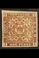 1862 1d Chocolate Brown, SG 16, Very Fine Mint Part Og (old Hinge Remainder) But Large Margins And Full Colour. For More - Altri & Non Classificati