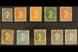 1868 - 90 MINT "LARGE QUEEN" SELECTION Fresh And Attractive Group With ½c Grey Black, 1c Red Brown, 1c Orange Yellow, 2c - Altri & Non Classificati