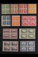 1935 Definitives Complete Set, SG341/51, In Mint BLOCKS OF FOUR (most Stamps Never Hinged), One 20c Stamp With A Scuff A - Autres & Non Classés