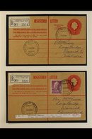 POSTAL STATIONERY - REGISTERED ENVELOPES 1959-1974 Very Fine Used Collection. With 30c Envelopes (12) Used Between 1959  - Christmas Island