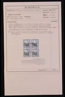 1953 INSURANCE DOCUMENT Policy Issued By "Gresham Fire & Accident Insurance Society" To Insure A Building For £250, Duty - Otros & Sin Clasificación