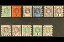 1903 Complete Set, SG 104/114, Extremely Fine Mint With The Barest Trace Of Hinge On The £1. (11 Stamps) For More Images - Fidschi-Inseln (...-1970)