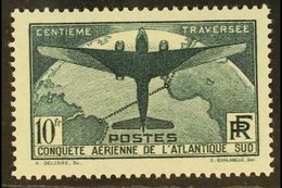 1936 10fr Myrtle-green South Atlantic Flight, SG 554 Or Yvert 321, Fine Mint. For More Images, Please Visit Http://www.s - Sonstige & Ohne Zuordnung