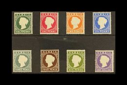 1886-93 Queen Victoria CA Wmk (Sideways) Set, SG 21/35, Very Fine Mint (8 Stamps) For More Images, Please Visit Http://w - Gambia (...-1964)