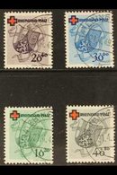 FRENCH ZONE RHEINLAND-PFALZ 1949 Red Cross Complete Set (Michel 42/45, SG FR42/45), Superb Cds Used With Matching "Ebing - Andere & Zonder Classificatie