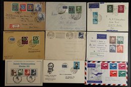 1949-1955 BETTER COVERS Includes 1949 Centenary Set On Registered Cover, 1949 10pf Centenary & 10pf Relief On Cover, 195 - Otros & Sin Clasificación