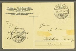 SOUTH WEST AFRICA 1906 (29 Aug) Stampless Ppc To Okahandja Showing Very Fine "WINDHUK" Cds With Very Fine "OKAHANDJA" Ar - Sonstige & Ohne Zuordnung