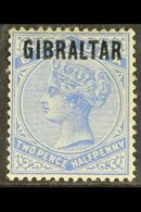 1886 2½d Ultramarine "Gibraltar" Opt'd, SG 4, Good Mint With Light Toning To Upper Perfs For More Images, Please Visit H - Gibraltar