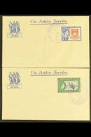 1945 (July) Series Of Twelve Printed On Active Service National Patriotic Fund Board New Zealand Unaddressed Envelopes,  - Gilbert- En Ellice-eilanden (...-1979)