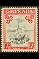 1938-50 10s Slate Blue & Carmine Lake (Wide Frame) Perf 14, SG 163d, Very Fine Mint For More Images, Please Visit Http:/ - Grenada (...-1974)