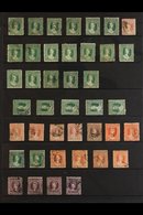19TH CENTURY USED HOARD CAT £1600+ 1861-1899 USED ASSEMBLY Presented On A Series Of Stock Pages That Includes Much Shade - Grenada (...-1974)