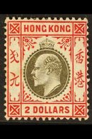 1904-1907 $2 Slate & Scarlet - Chalky Paper, SG 87a, Fine Mint For More Images, Please Visit Http://www.sandafayre.com/i - Other & Unclassified