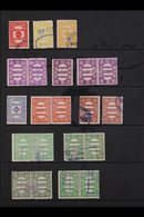 REVENUE STAMPS 1931-80 Range Of Used Values From 10au To 50kr, Incl. Shades Of Some Values, Some In Pairs, Plus 1963 Che - Other & Unclassified