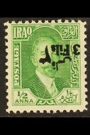 1932 3f On ½a Green SURCHARGE INVERTED Variety, SG 107b, Never Hinged Mint, Very Fresh. For More Images, Please Visit Ht - Iraq