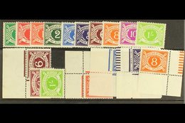 POSTAGE DUE 1940-70 Complete Set, SG D5/14, Plus Sideways Watermarks 6d (both) And 1s, Inverted Watermarks 1½d, 3d, 5d A - Altri & Non Classificati
