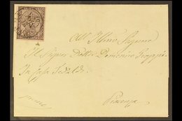 PARMA 1857 Cover To Piacenza Franked Superb Copy Of 1852 15c, Sass 3, With Crisp Parma 21 Nov 57 Cds Cancel. For More Im - Zonder Classificatie
