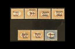 VENEZIA GIULIA POSTAGE DUES 1918 Set Complete, Sass S4, Never Hinged Mint. 1L Rough Perfs At Right. Cat €2500 (£2125) (7 - Sin Clasificación