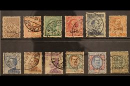 LIBYA 1912-15 Definitives Complete Set, Sass S. 1, Fine Used. (12 Stamps) For More Images, Please Visit Http://www.sanda - Other & Unclassified