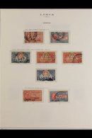 LIBYA 1912-1941 USED COLLECTION On Album Leaves. Note 1912-22 (Italy Stamps Overprinted) Range To 10L; 1921-40 Pictorial - Sonstige & Ohne Zuordnung