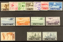 LIBYA 1934 Eight Tripoli Fair Complete Set Including Air & Express Stamps, Sassone 125/31 & A14/20 (Tripolitania SG 183/ - Andere & Zonder Classificatie