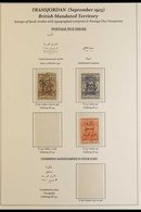 1923 - 1947 FINE MINT COLLECTION Attractive Collection On Printed Pages With 1923 Postage Due Vals To 2p Orange, 1924 ½p - Jordanië