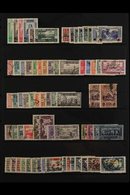 1942 - 1949 COMPREHENSIVE USED COLLECTION Mostly Complete Sets Arranged On Stock Pages Incl 1942 Ist Anniv Set, 1943 Sur - Libanon