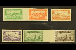 1943 2nd Anniversary Of Independence IMPERFORATE Airmail Set, Maury 82/7, Never Hinged Mint. Cat E475 = £330+ (6 Stamps) - Libano