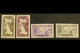 1945 Views Air Set Complete, Maury 97/100, Variety IMPERF, Very Fine Mint. (4 Stamps) For More Images, Please Visit Http - Líbano