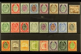 1903-1914 COMPLETE KEVII VERY FINE MINT COLLECTION On A Stock Card, All Different, Comprising 1903-04 Set & 1904-14 Set. - Malte (...-1964)