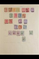 1858-1948 COLLECTION ON ALBUM PAGES Mint And Used, A Few Faults But Mostly Fine And Fresh. Note 1858-62 Unissued Britann - Mauritius (...-1967)